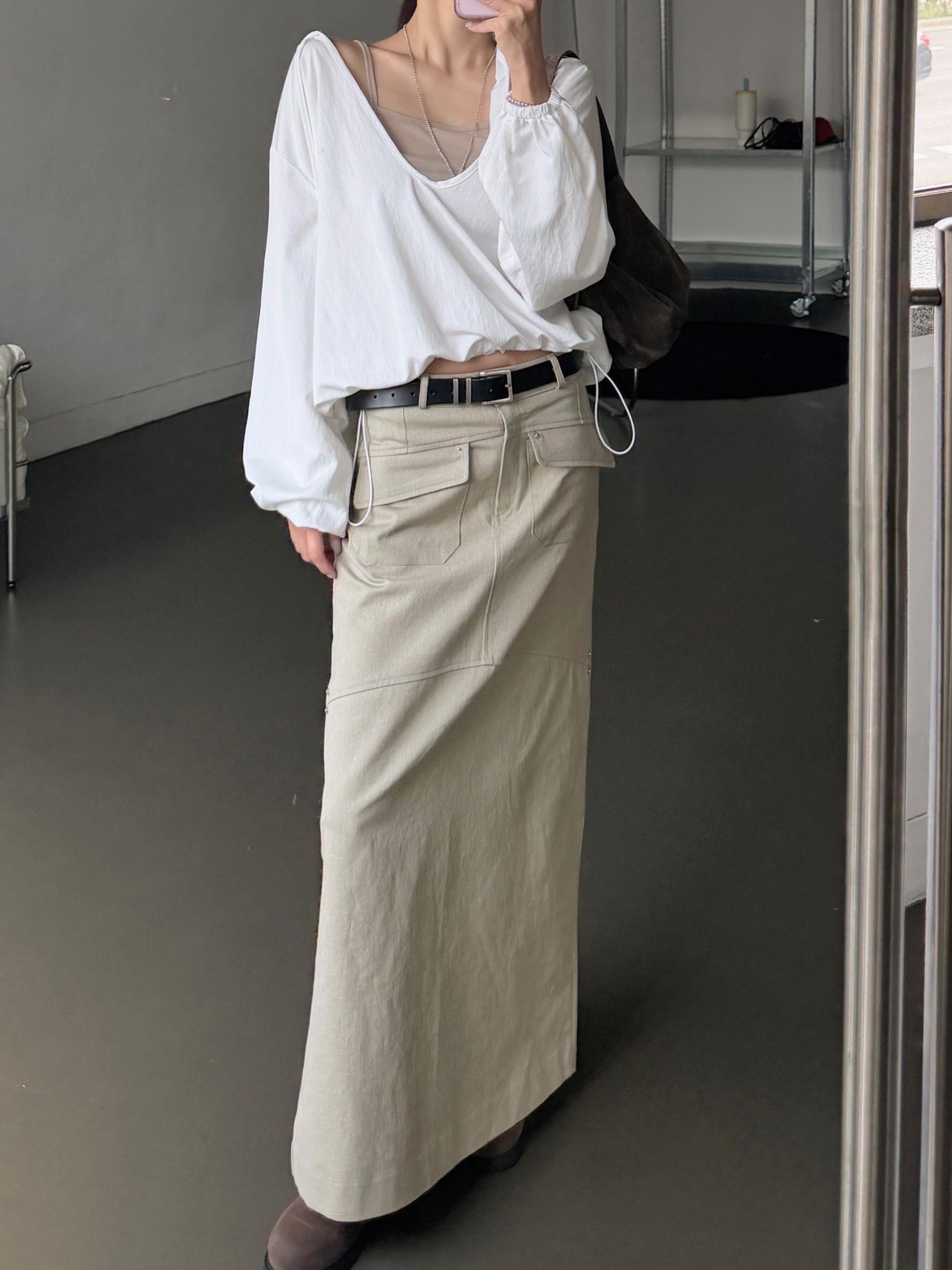 三橫桿方扣牛皮腰帶